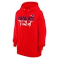 thumbnail image 2 of Women's G-III 4Her by Carl Banks  Red New England Patriots Graphic Fleece Pullover Hoodie, 2 of 3
