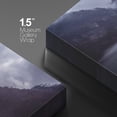 thumbnail image 4 of wall26 Canvas Print Wall Art Dark Blue &amp; Purple Misty Mountain Reflections Nature Wilderness Photography Modern Art Rustic Scenic Colorful Multicolor for Living Room, Bedroom, Office - 12"x1, 4 of 5