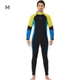 thumbnail image 3 of Traje de neopreno con traje de trabajo completo para hombres y mujeres Agua de una pieza Actividades deportivas en agua fría para snorkeling Surfing Spearfishing Man / Amarillo M Advancent OD017131-14, 3 of 7