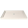 thumbnail image 5 of DreamLine Aqua Ultra 36 in. D x 48 in. W x 74 3/4 in. H Frameless Shower Door in Brushed Nickel and Center Drain Biscuit Base Kit, 5 of 11