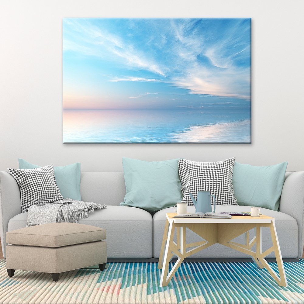 wall26 Canvas Wall Art Peaceful Seascape at Sunset Giclee Print