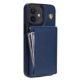 thumbnail image 5 of for iPhone 11 Case, PU Leather Crossbody Wallet Case with Card Holder, Kickstand, Magnetic Clasp Folio Zipper Purse, Adjustable Removable Strap, Protective Back Cover, Blue, 5 of 7