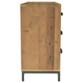 thumbnail image 3 of vidaXL Sideboard Brown 110x35x70 cm Solid Pinewood, 3 of 5