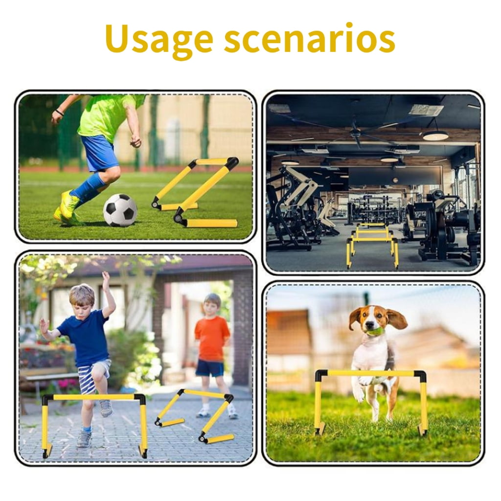 Zeiwohndc Soccer Basketball Track Field Practice Hurdle Adjustable Training Hurdles