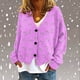 thumbnail image 1 of Puntoco Chaqueta Informal Con Botones Y Estampado De Moda Para Mujer, 1 of 5