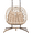Light Yellow+Khaki, variant on LEGAHOME 2-Person Wicker Egg Chair, Double Rattan Egg Chair with Stand and Removable Cushion, Outdoor Indoor Swing Hammock Chair Hanging Basket Chair for Patio Balcony Porch, Light Gray
