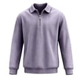 thumbnail image 5 of Tdoqot Boys Corduroy Sweatshirt Quarter Zip- Casual Fashion Long Sleeve Pullover Kids Tops Purple Size 12, 5 of 7