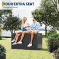 thumbnail image 5 of 120 Gallon Outdoor Storage Box,Deck Box Resin for Package Delivery,Outside Storage box Container Waterproof&Lockable Patio Storage Box for Furniture Cushions,Garden Tools,Pool Accessories,Outside Home, 5 of 7