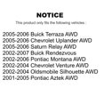 thumbnail image 2 of TOR Front Rear Suspension Stabilizer Bar Link Kit for Car Pontiac Montana Chevrolet Buick Rendezvous Uplander Venture Aztek Terraza Oldsmobile Silhouette Saturn Relay - Left Right Side KTR-101994, 2 of 2