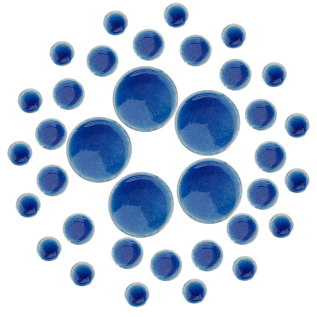 unbranded Durable Blue Ceramic Mosaic Tiles for DIY Art and Home Furnishings Decoration