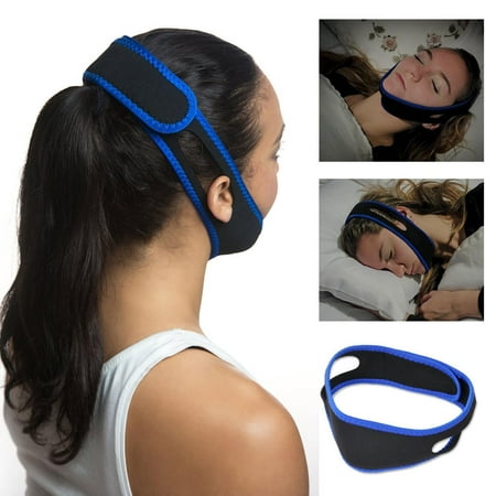 Snore Stop Adjustable Anti Snoring Chin Strap Quiet Sleeve Jaw Solution Belt Reduce Sleep Stress Sleep (Best Sleep Apnea Machine For Travel)