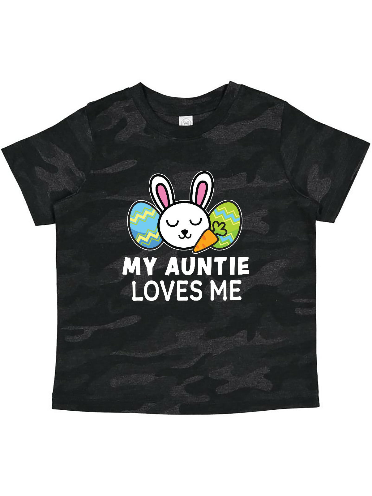 inktastic My Nonna Loves Me with Bunny and Easter Eggs Toddler T-Shirt