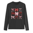 thumbnail image 4 of Erwazi Womens Long Sleeve Crew Neck Valentine T Shirts Love Bow Printed Casual Cute Tee Tops, 4 of 5