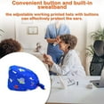 thumbnail image 3 of Gourd Caps Nurse Durability Pure Color Button Professional Assorted Professional Operation Room Colors Tie Back Work Uniform Operating Hats L11, 3 of 7