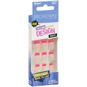 Broadway Nails Fashion Accessory Design Medium Length Nails, 24ct
