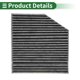 thumbnail image 5 of Filtros de aire de cabina Unique Bargains No.2058350147 para Mercedes-Benz para AMG GT (C192) 2024 para Mercedes-Benz C-CLASS (W205) 2019-2021 Tela Carbón Activado 1 Pc, 5 of 6