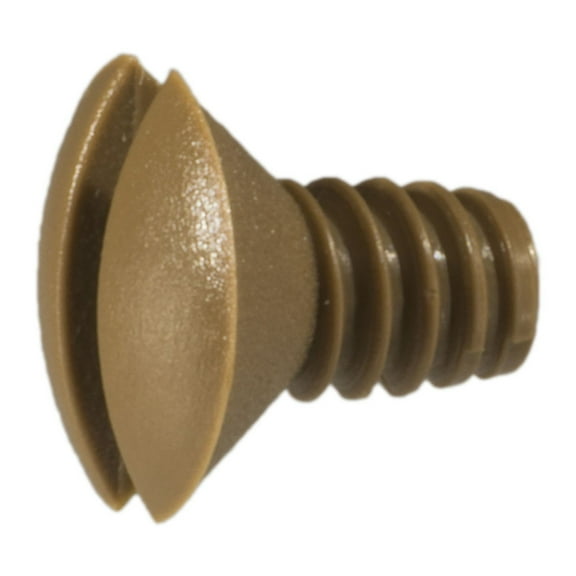 #6-32 x 1/4" Brown Slotted Oval Coarse Threaded Switch Plate Screws (25 pcs.)