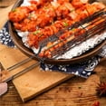 thumbnail image 4 of Cateissary BBQ Grill Mesh Antiadherente Barbacoa Meshes Portable Fish Grilling Mesh Barbacoa Cesta Barbacoa Herramientas Accesorios de cocina Cocina y Comedor plateado + marrón claro Cateissary HA027411-02, 4 of 6
