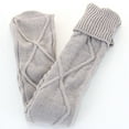 thumbnail image 2 of DQRPSEETB Women Autumn and Winter Solid Color Over the Knee Knit Socks Athletic Socks Gray, 2 of 7