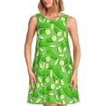 thumbnail image 1 of Disketp Green Cucumber para Vestido sin Mangas para Mujeres, Vestidos de Verano para Mujeres, Casual y Holgado para la Playa, 1 of 7