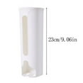 thumbnail image 2 of 1 Pc Kitchen Grocery Bags holder Wall Mount Plastic Bags Organizer Kitchen Plastic Grocery Bags Dispenser Old Bags Saver to The Wall or Cabinet, 2.95x8.66x3.74 Inch, White, 2 of 4