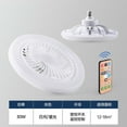 thumbnail image 4 of Enclosed Low Profile Ceiling Fan with LED Lights and Remote Control, 11 Inch Diameter Energy-Saving Light, Quiet Motor for Bedroom or Small Rooms, 4 of 9