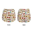 thumbnail image 5 of Lsque Hot Dog Pizza Printed Women's Running Shorts with Liner Pockets,Elastic Quick Dry Workout Athletic Gym Yoga Shorts,Womens High Waist Shorts-Small, 5 of 9