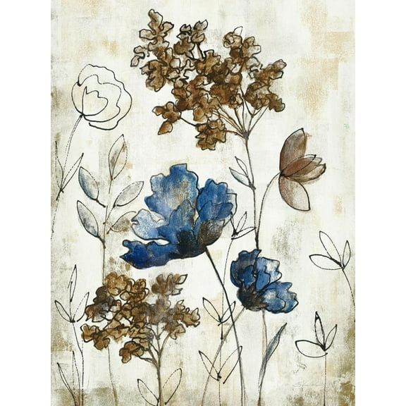 Art.com Botanical Trio III Neutral Crop Art Print by Silvia Vassileva, 12" x 16"