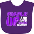 thumbnail image 3 of Inktastic Purple Up Epilepsy Boys or Girls Baby Bib, 3 of 4