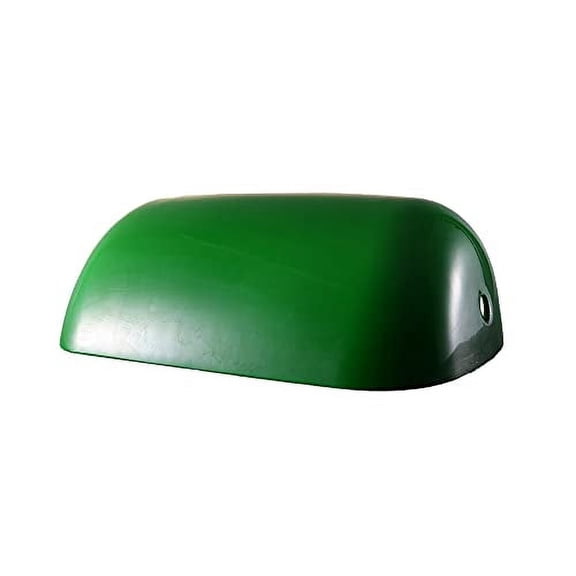 Glass Bankers Lamp Shade Replacement Cover or Bankers Desk Lamp Shade Replacement Glass Cover for Green Color