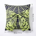 thumbnail image 5 of Halloween Throw Pillow Covers 18x18 Inch, Printed Decorative Square Pillowcases, Farmhouse Holiday Cushion Covers for Couch Sofa Living Room Bedroom Outdoor Home Decor, 5 of 9
