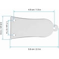 thumbnail image 4 of Rod Cover, 3 Holes Iron Electric Guitar Rod Cover Plate with Screws (Silver), 4 of 5
