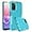 Mint/Teal, variant on for Samsung Galaxy A03S Case, with Tempered Glass Screen Protector, Dust Proof Port Cover, Full Body Protection Rubber Cover Phone Case for Samsung Galaxy A03S/A02S, Black/Black