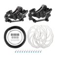 thumbnail image 4 of DYNWAVECA Frein à Disque de Vélo Frein à Disque Mécanique avec Pièces de Rotor Composant de Câble de Frein Système de Frein à Disque pour Sports Extérieurs F R 160 Trou Rond, 4 of 10