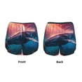 thumbnail image 5 of Lsque Sunshine Ocean Whale Printed Women's Running Shorts with Liner Pockets,Elastic Quick Dry Workout Athletic Gym Yoga Shorts,Womens High Waist Shorts-X-Large, 5 of 9