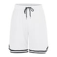 thumbnail image 2 of Men's Casual Shorts Short Athletic Shorts Men Running Mens Size 33 8 Mens Big And Tall Athletic Mesh Comfy Clothes Lounging Wear for Workout White 2XL, 2 of 7