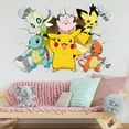 thumbnail image 2 of Pikachu Wall Stickers Game Wall Decal Self-Adhesive Pikachu Wall Sticker for Room Bedroom Living Room Art Home Decor Size(40X60cm), 2 of 5