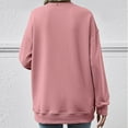 thumbnail image 4 of Xcmzpl Womens Sweatshirts Basic Solid Color Round Neck Sweatshirt Lightweight Sweater Tops Cotton Long Sleeve Blouses Fall Fashion, 4 of 6