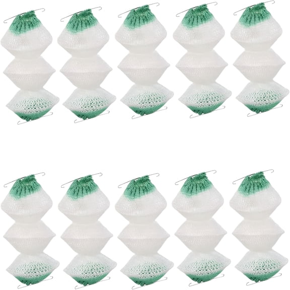 HIBIBUD 10 Pcs Lantern Mantles, #95 Insta-Clip Accordion Shape Mantle