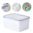 thumbnail image 4 of Fruit Vegetable Storage Containers For Fridge, Draining Fresh Containers Produce Storage Containers Large Organizer Bins With Lid And Colander Suitable For Household Refrigerator Kitchen Organization, 4 of 4
