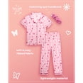 thumbnail image 2 of dELiA*s Girls Pajama Set Soft Cozy Button Down Sleepwear Pajamas for Girls with Spa Headband 2 Piece, 2 of 7