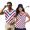 American Star Leopard, variant on Garronmavis Colorful Patriotic Star Matching Couple Golf Shirts Funny Men Women Matching Couple Golf Shirts 4-Way Stretch Golf Tennis Tank Top Quick Dry for Tennis Enthusiasts