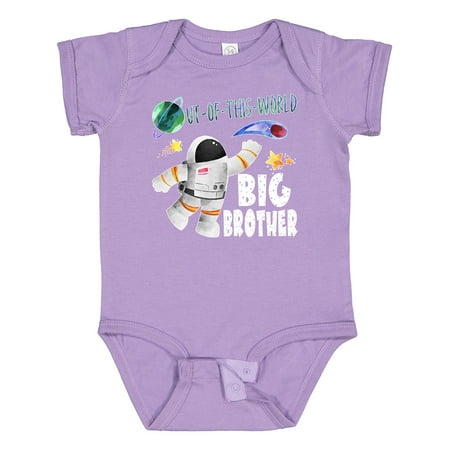 

Inktastic Out of This World Big Brother Astronaut in Space Boys Baby Bodysuit