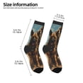 thumbnail image 2 of Fuzoiu desert Man Shepherd Dog Print Kids Socks For Boys Girls,Grip Crew Socks with Non Slip,Lightweight Stretch Crew Socks,Toddlers Crew Boot Socks, 2 of 5