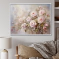 thumbnail image 1 of Designart Art Mural Encadré Roses, Charme de Ferme Orné de Roses Roses, Décoration Murale Encadrée Roses, Art Mural Encadré Rose Blanc, 32x16 Pouces Cadre Couleur Blanche, 1 of 5