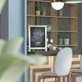 thumbnail image 4 of Flash Furniture Canterbury 12" x 17" Weathered Tabletop Magnetic Chalkboards with Metal Scrolled Legs, Hanging Wall Chalkboards, Countertop Memo Boards, Set of 10, 4 of 13