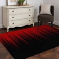 thumbnail image 4 of Rectangle Area Rugs 4 x 6 Ft, Dark Red Black Ombre Non-Slip Residential Carpet, Modern Abstract Art Striped Gradient Indoor Crawling Mats Runner Rugs for Living Room/Dining Room/Bedroom, 4 of 9