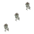 thumbnail image 3 of QualitChoice Fake Plants Artificial Plant Flower Simulation Leaf Hanging Wedding Photography Rattan Indoor Bathroom Balcony Purple red 3PCS, 3 of 6