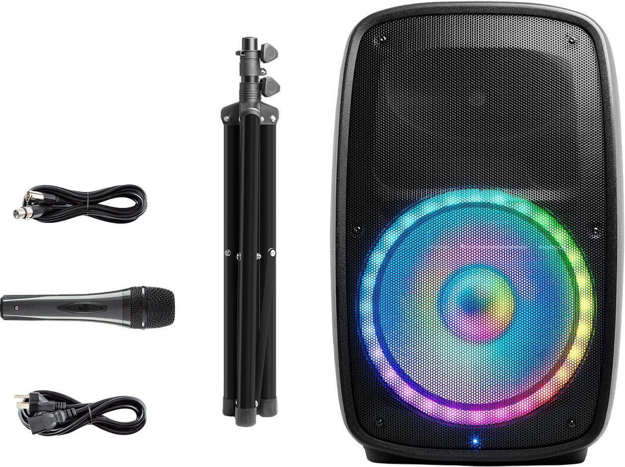 ION Audio - Total PA Glow Max- High-Power Bluetooth Speaker System with  Lights - Black - Walmart.com