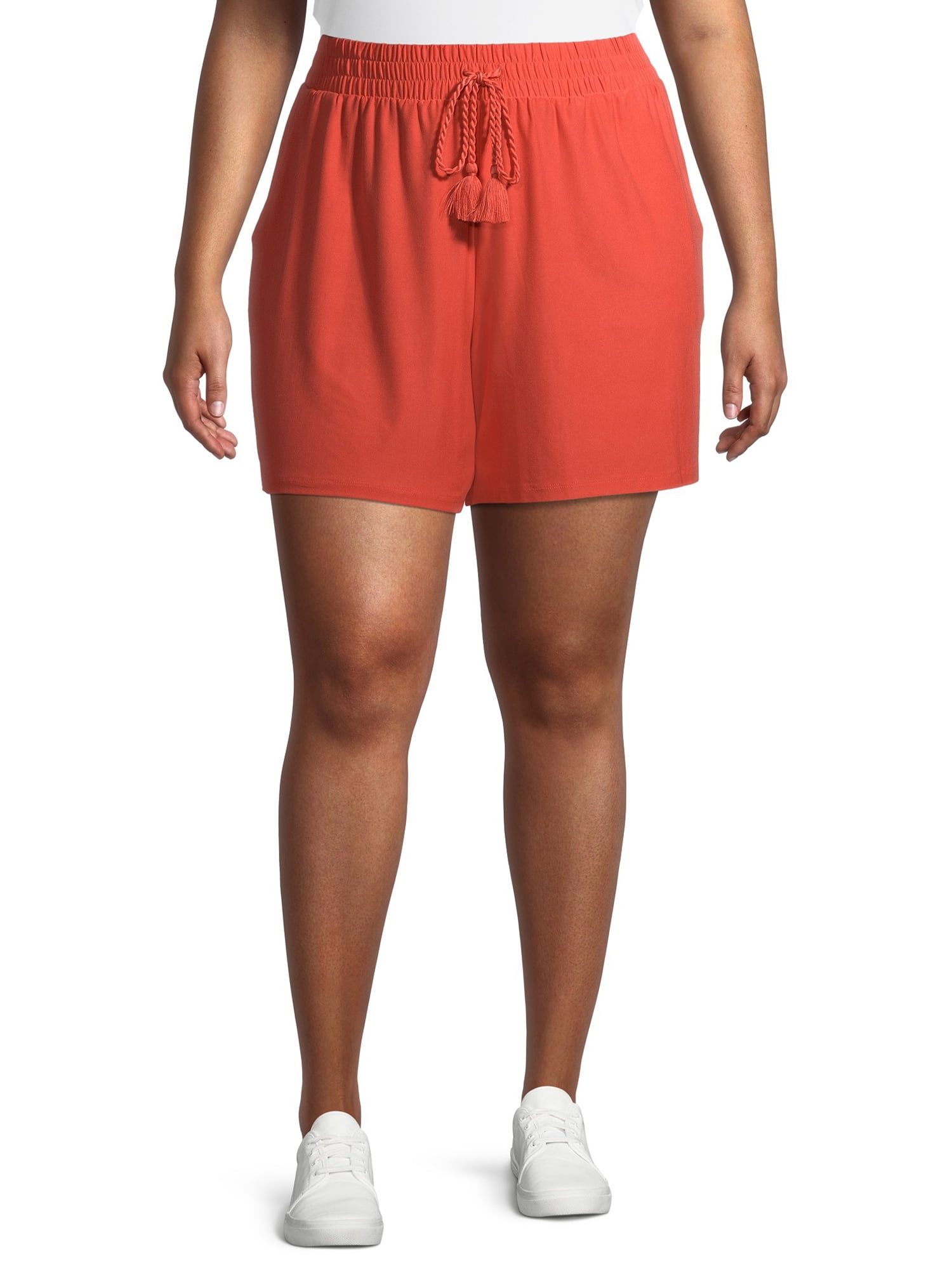 Super Soft Plus Size Shorts with Tassel Tie Terra Sky in Ethiopia at ETB 4981 Rating 5